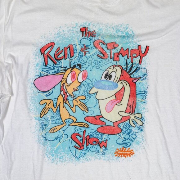 Ren and Stimpy Graphic Tee White 2XL 2017 Nickelodeon - Picture 2 of 6